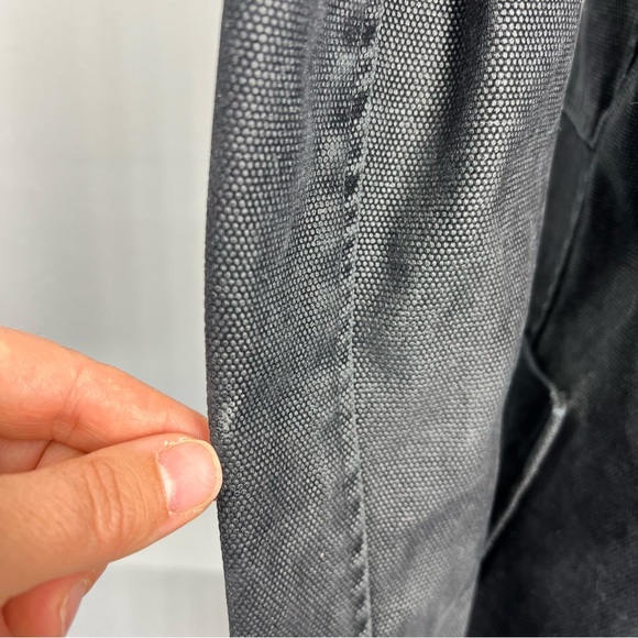 Express Black Wash Button Down Cotton Jacket Size 3/4 - Picture 13 of 13